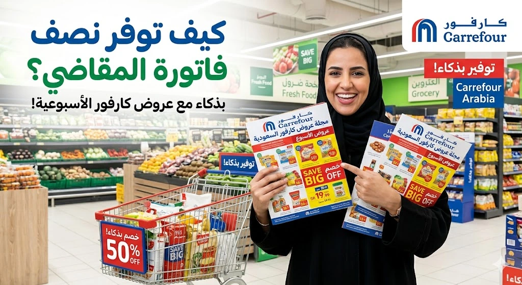 مجلة عروض كارفور السعودية الأسبوعية: كيف توفر نصف فاتورة المقاضي بذكاء؟