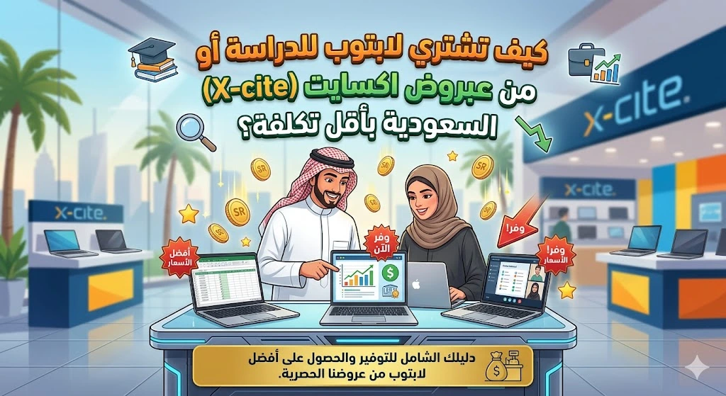 كيف تشتري لابتوب للدراسة أو العمل من عروض اكسايت (X-cite) السعودية بأقل تكلفة؟ كيف تشتري لابتوب للدراسة أو العمل من عروض اكسايت (X-cite) السعودية بأقل تكلفة؟