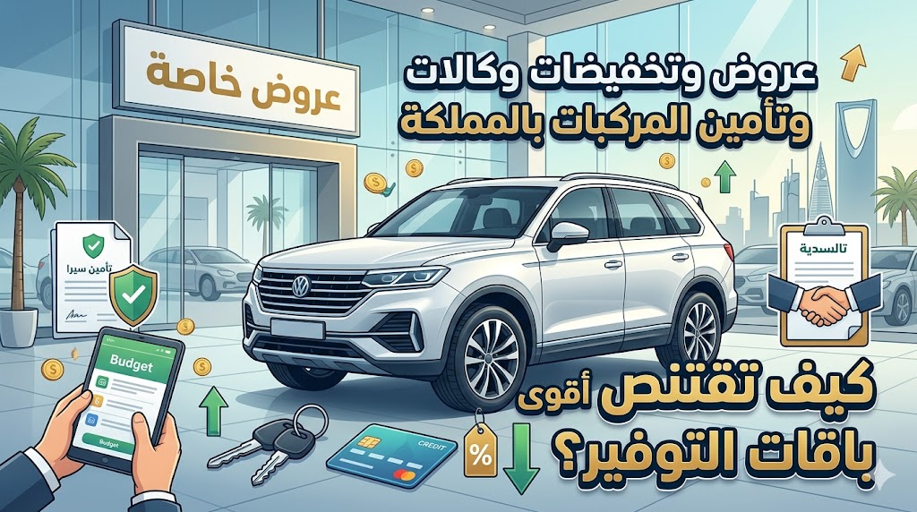 عروض وتخفيضات وكالات السيارات وتأمين المركبات بالمملكة: كيف تقتنص أقوى باقات التوفير؟