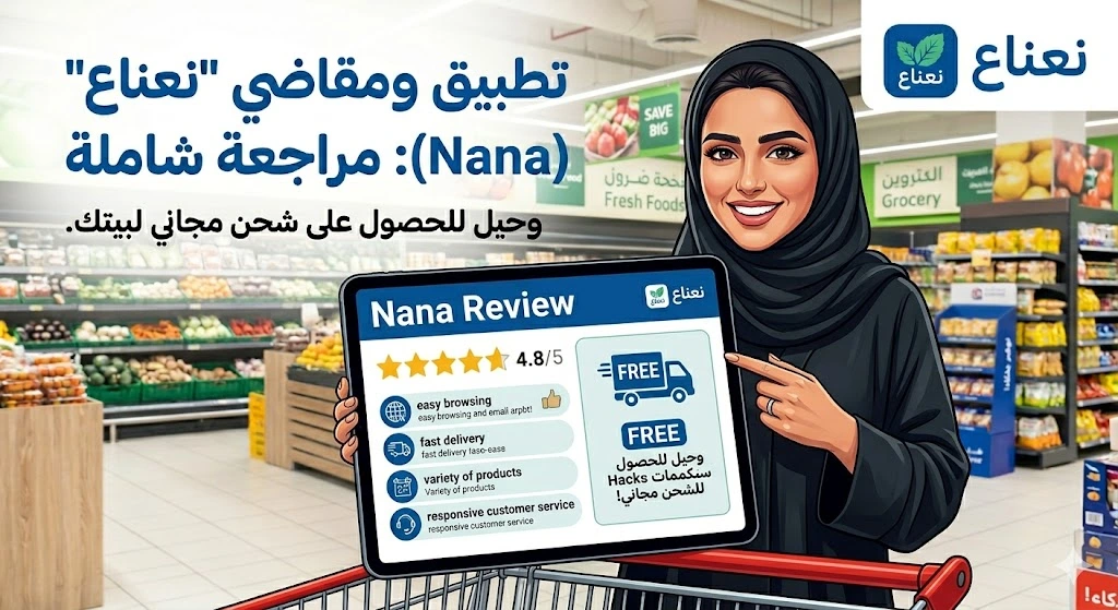 تطبيق ومقاضي “نعناع” (Nana): مراجعة شاملة وحيل للحصول على شحن مجاني لبيتك.