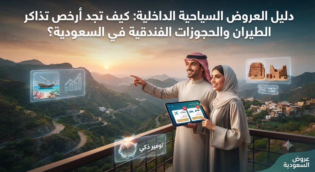 دليل العروض السياحية الداخلية: كيف تجد أرخص تذاكر الطيران والحجوزات الفندقية في السعودية؟ دليل العروض السياحية الداخلية: كيف تجد أرخص تذاكر الطيران والحجوزات الفندقية في السعودية؟